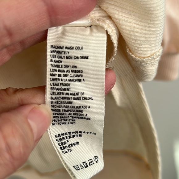 We the Free Free People Feelin It Slouchy tee in alabaster combo size XS - Picture 10 of 14